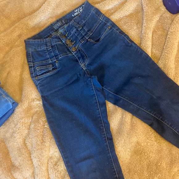 Dark blue high rise jeans - Picture 1 of 4